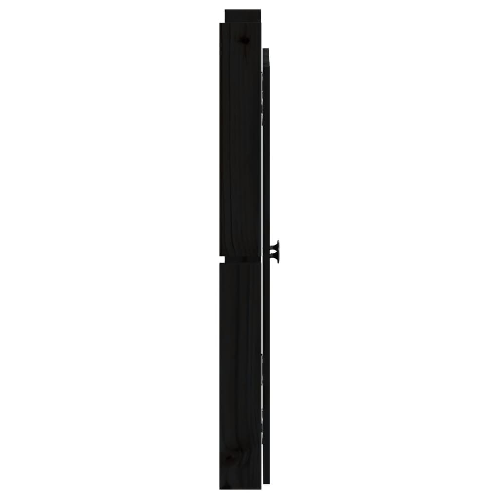 Ulkokeittiökaapin Ovet Meppel Musta 50X9X82 Cm Täysi Mänty