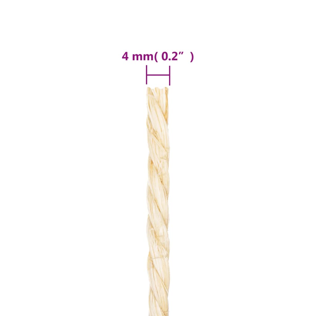 Köysi 100 % Sisal 4 Mm 500 M