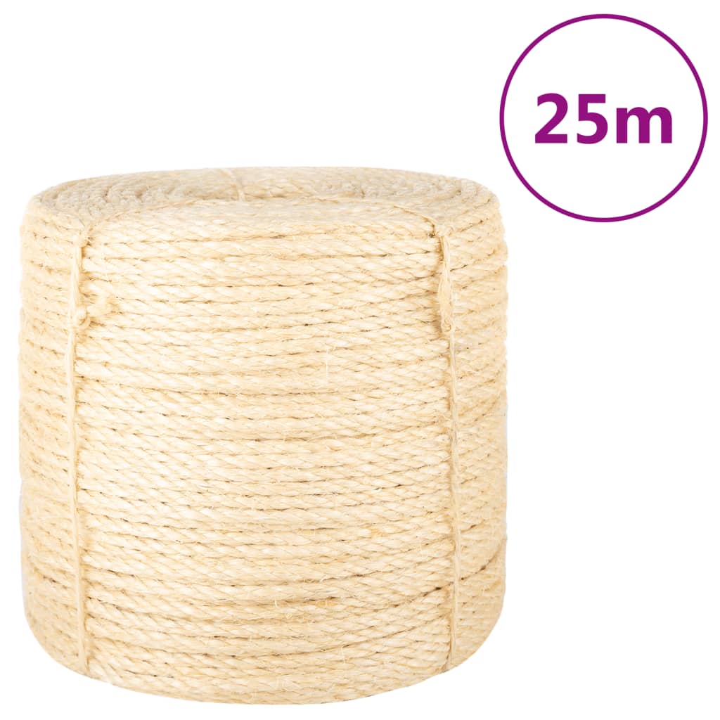 Köysi 100% Sisal 6 Mm 25 M