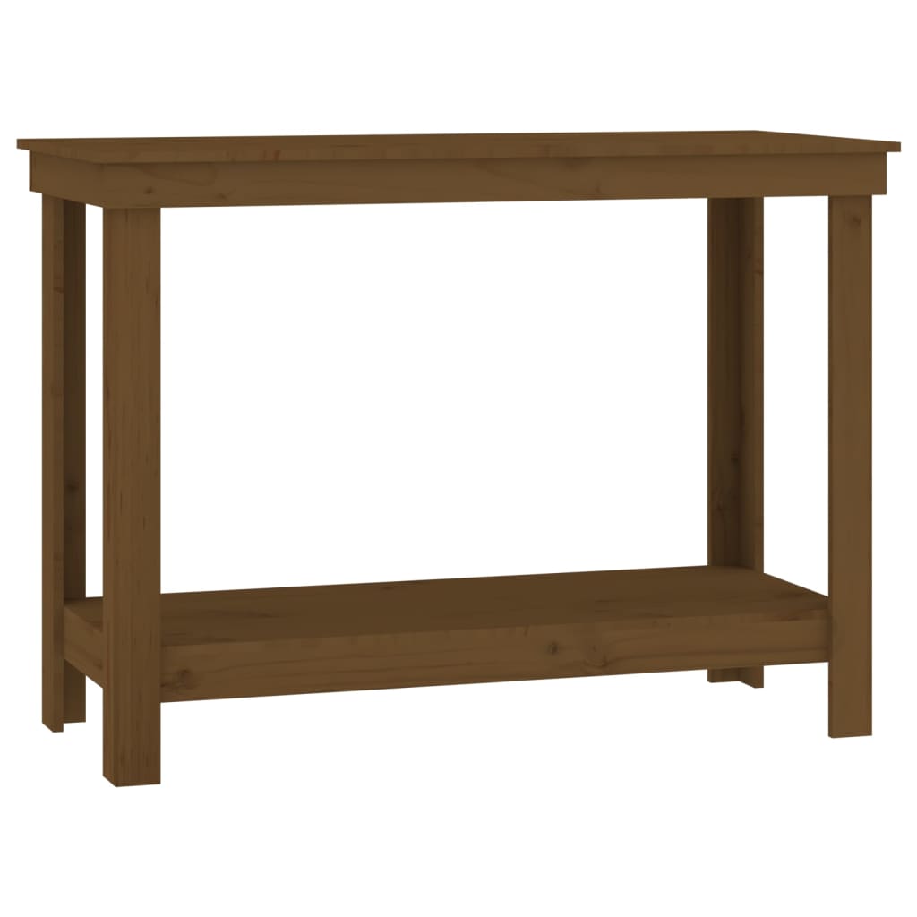 Työpenkki Hunajanruskea 110X50X80 Cm Täysi Mänty