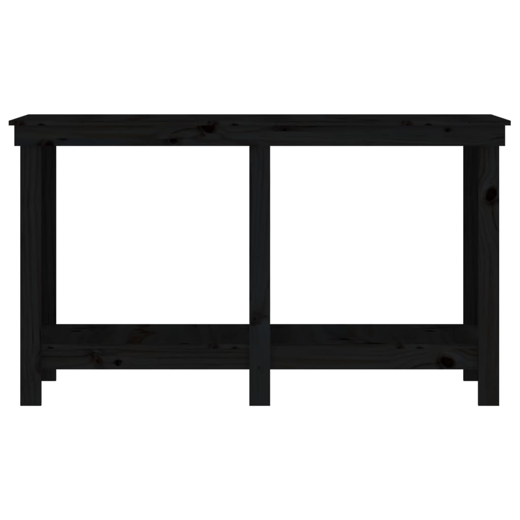 Työpenkki Musta 140X50X80 Cm Täysi Mänty