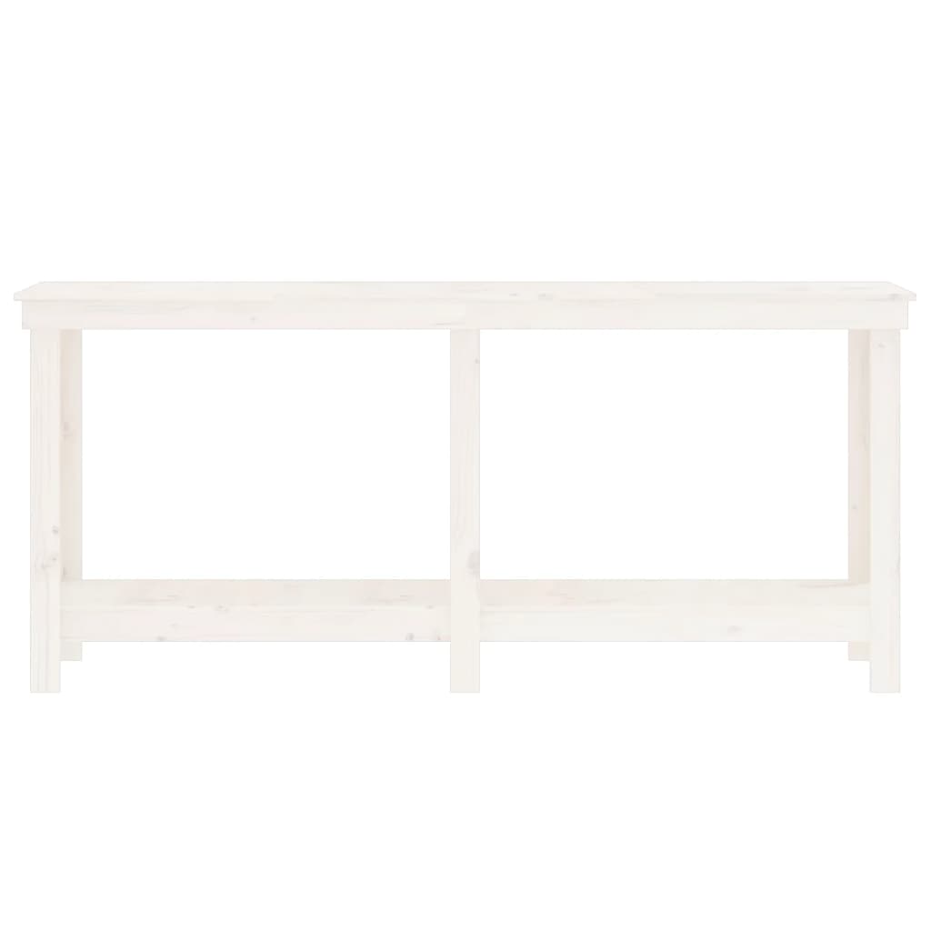 Työpenkki Valkoinen 180X50X80 Cm Täysi Mänty