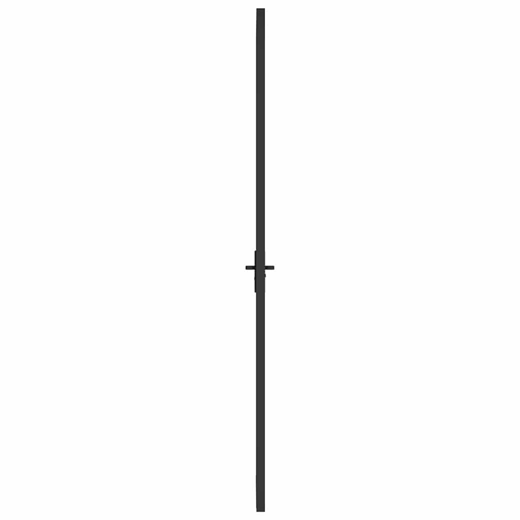 Sisäovi 102,5X201,5 Cm Musta Esg-Lasi Ja Alumiini