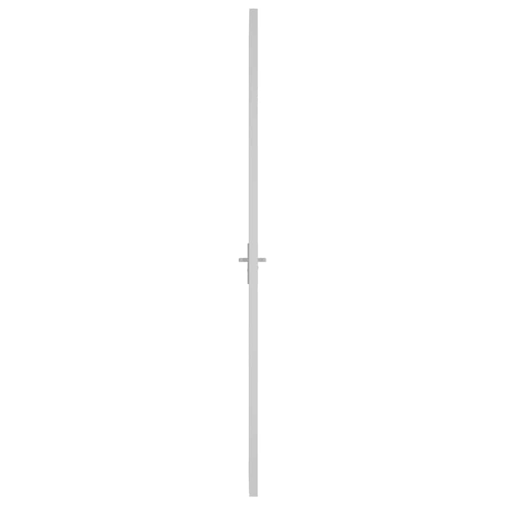 Sisäovi 93X201,5 Cm Valkoinen Esg-Lasi Ja Alumiini