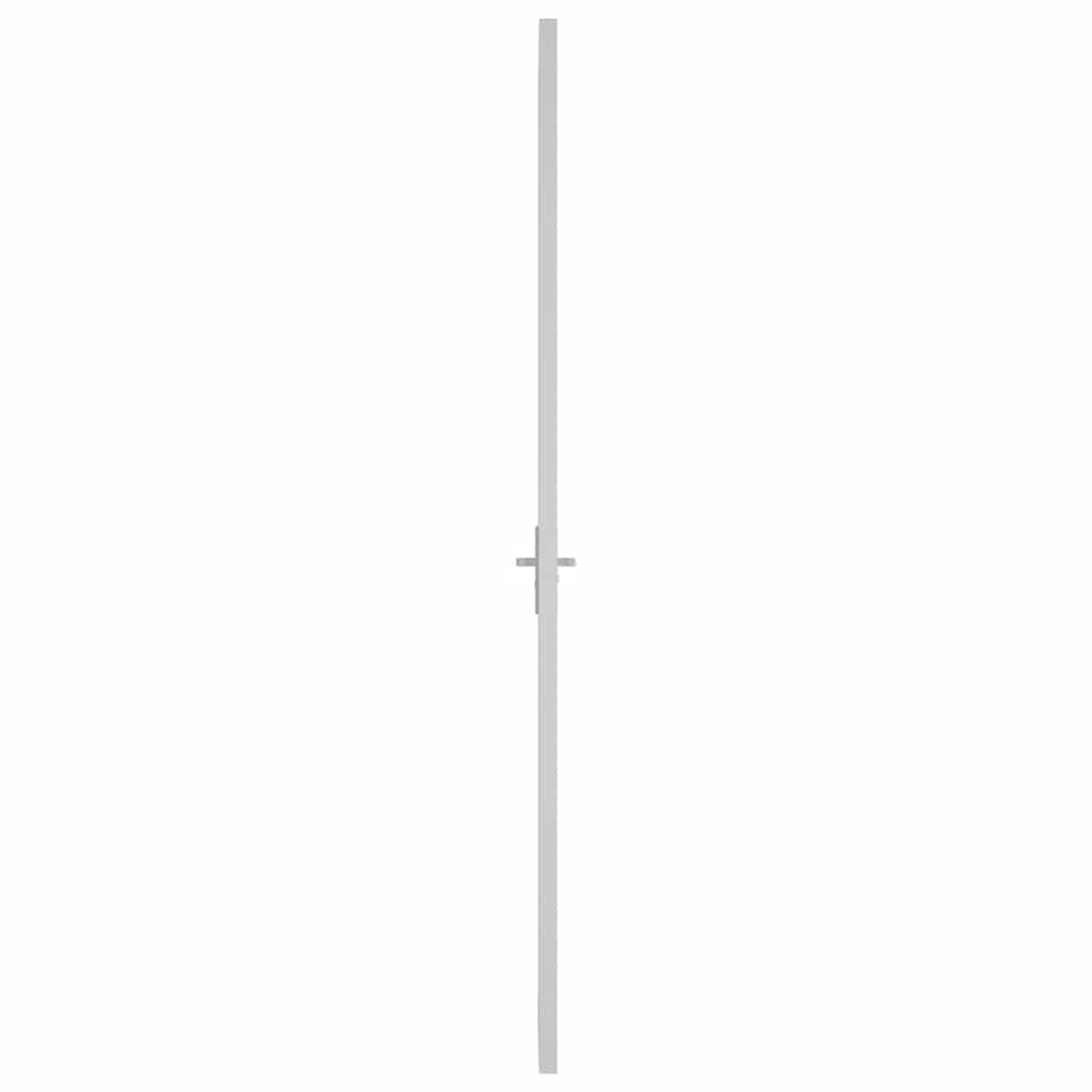 Sisäovi 93X201,5 Cm Valkoinen Esg-Lasi Ja Alumiini