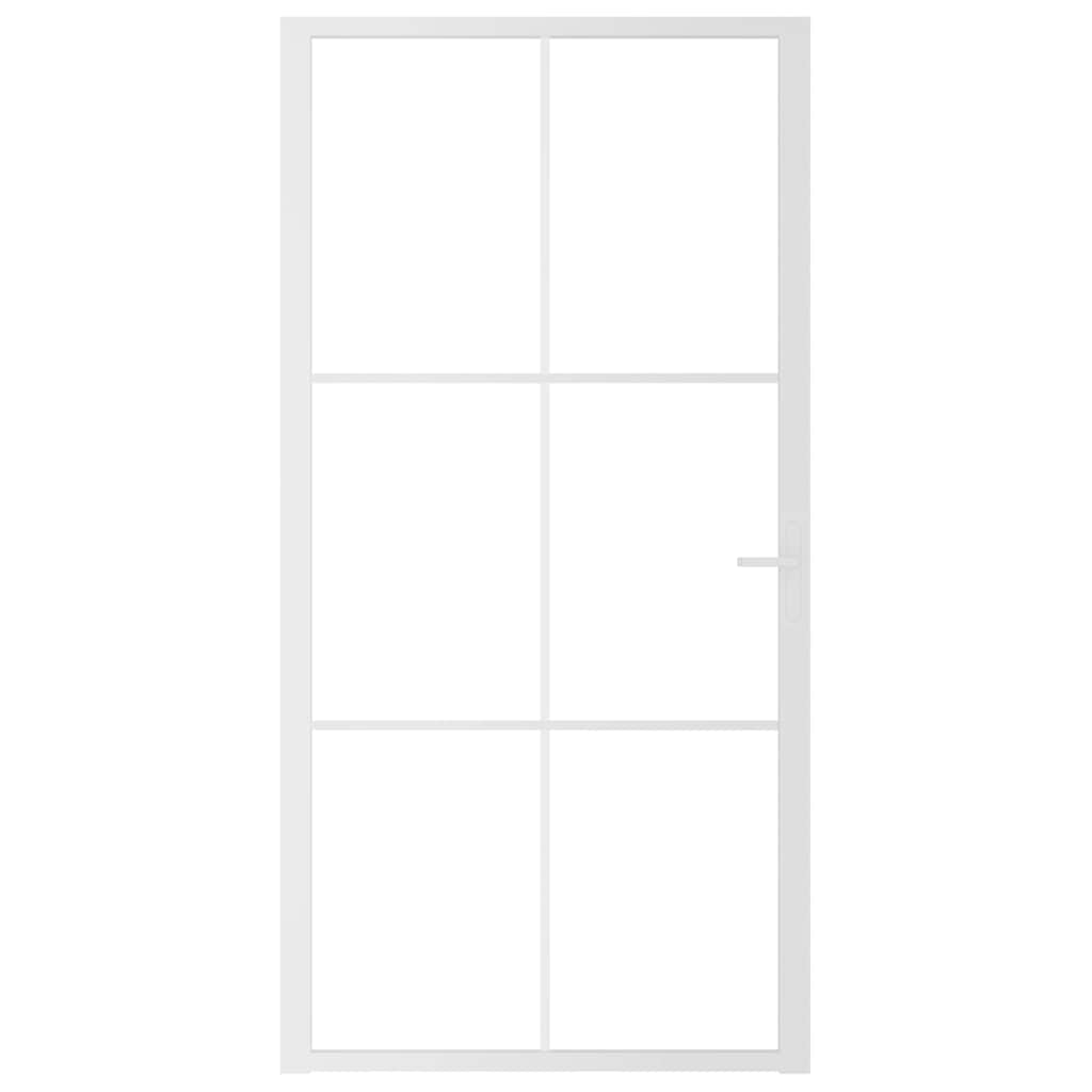 Sisäovi 102,5X201,5 Cm Valkoinen Esg-Lasi Ja Alumiini