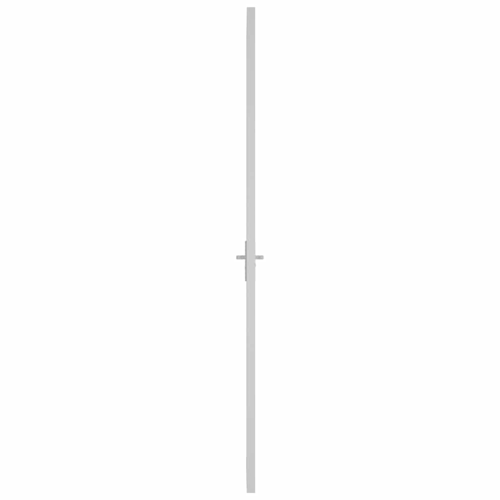 Sisäovi 83X201,5 Cm Valkoinen Esg-Lasi Ja Alumiini