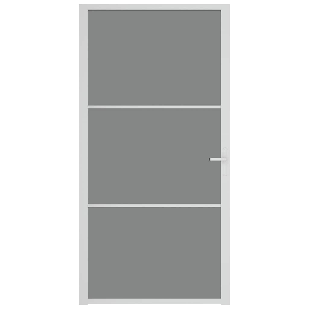 Sisäovi 102,5X201,5 Cm Valkoinen Esg-Lasi Ja Alumiini