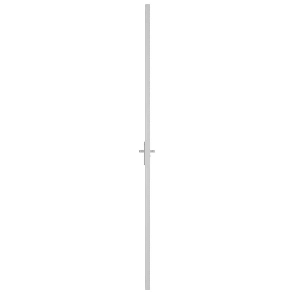 Sisäovi 83X201,5 Cm Valkoinen Esg-Lasi Ja Alumiini