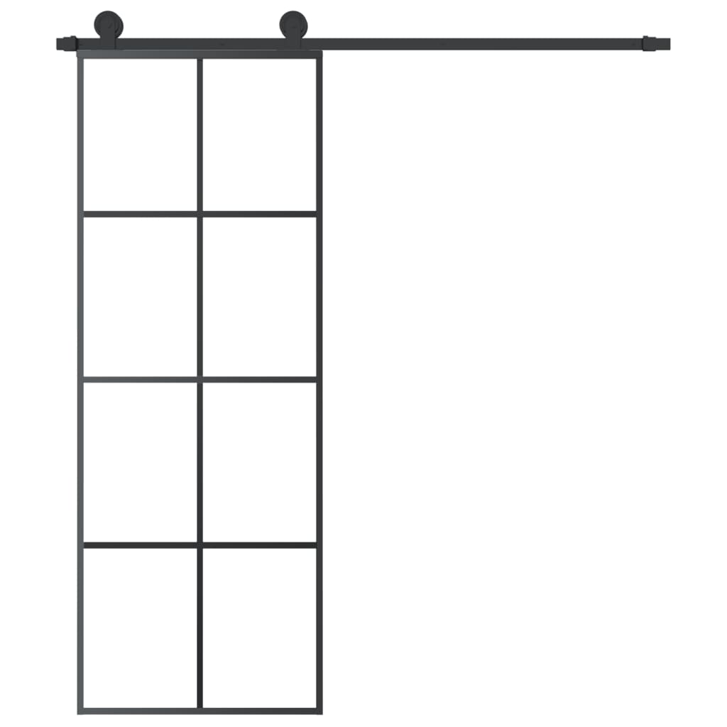 Liukuovi Asennustarvikkeilla 76X205 Cm Esg Lasi Ja Alumiini