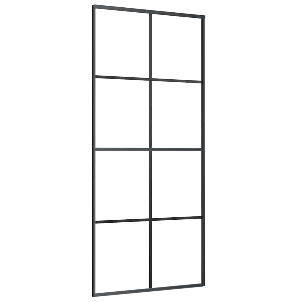 Liukuovi Asennustarvikkeilla 90X205 Cm Esg Lasi Ja Alumiini