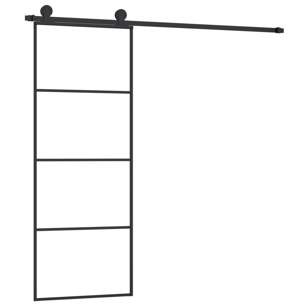 Liukuovi Asennustarvikkeilla 76X205 Cm Esg Lasi Ja Alumiini