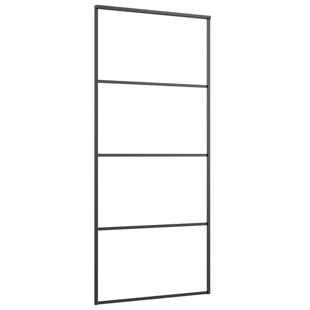 Liukuovi Asennustarvikkeilla 90X205 Cm Esg Lasi Ja Alumiini