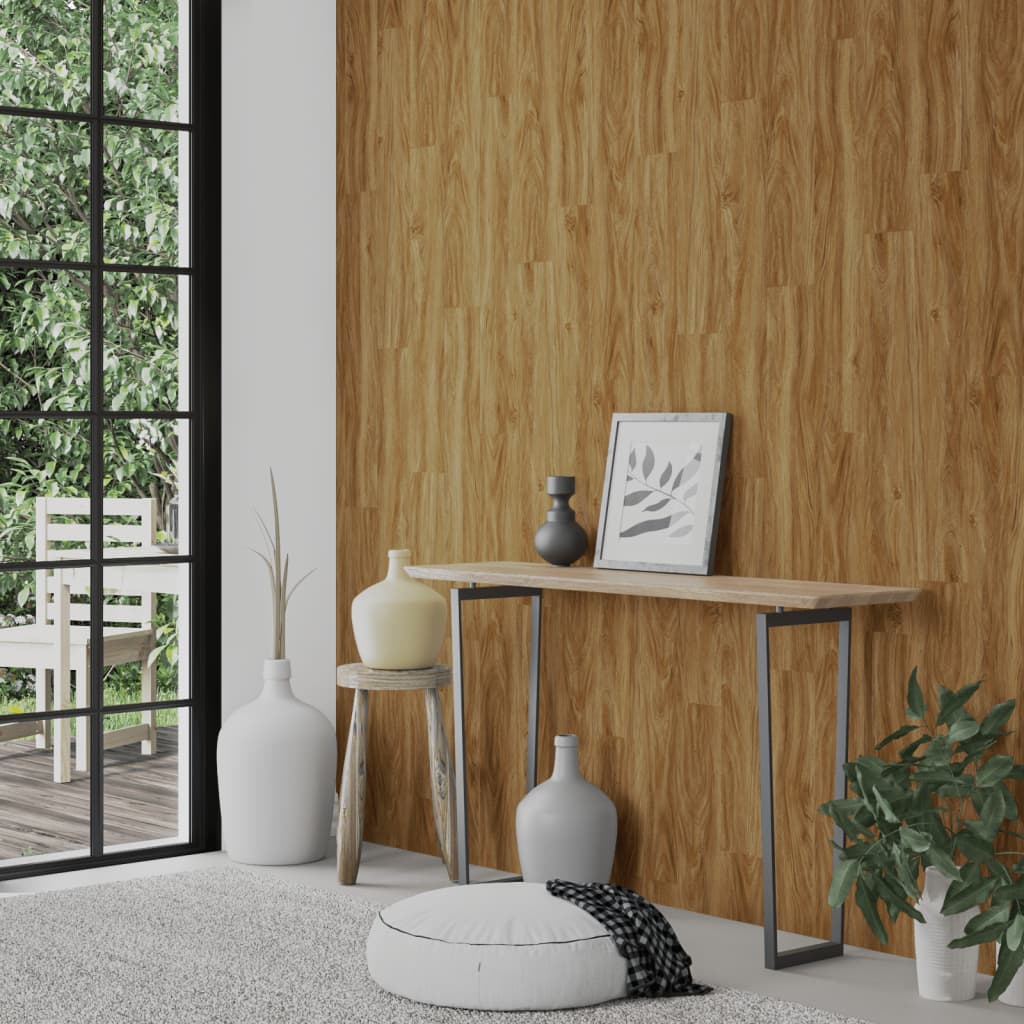Seinäpaneelit Puutyyli Ruskea Pvc 2,06 M²