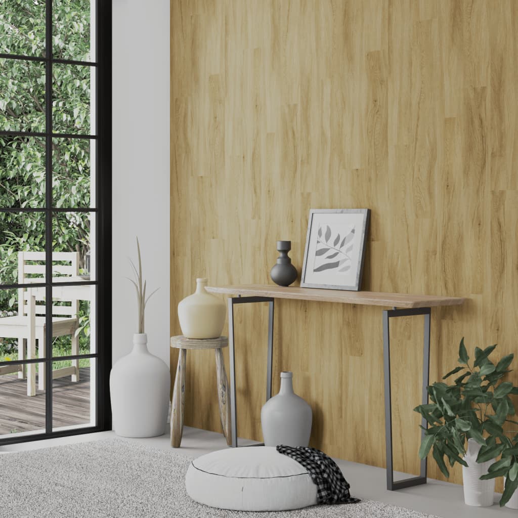 Seinäpaneelit Puutyyli Ruskea Pvc 2,06 M²