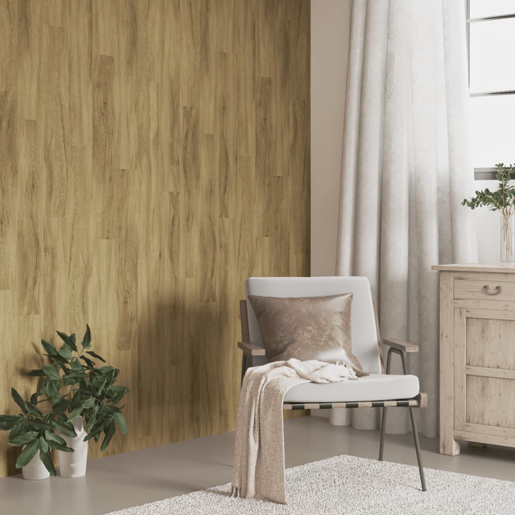 Seinäpaneelit Puutyyli Ruskea Pvc 2,06 M²