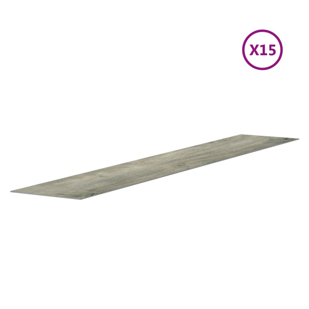 Seinäpaneelit Puutyyli Harmaa Pvc 2,06 M²