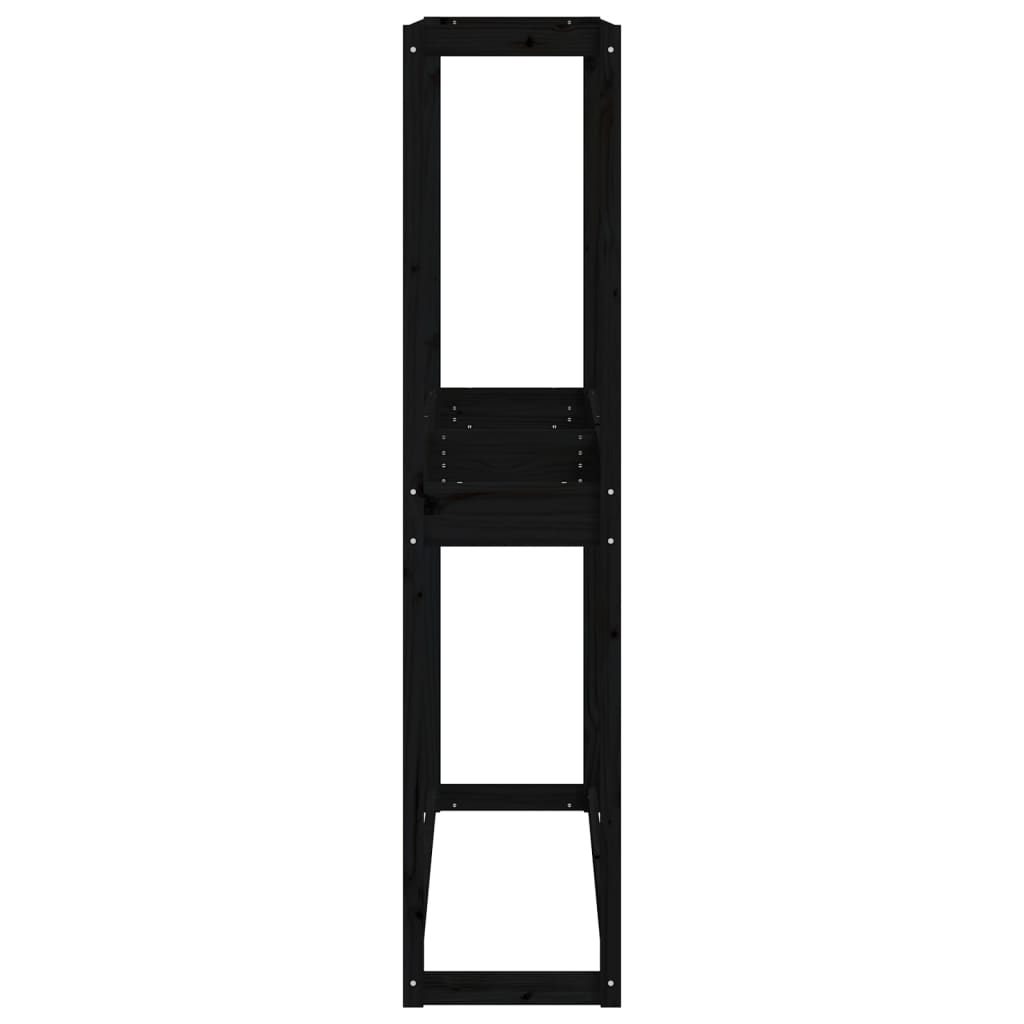 Rengasteline Musta 120X40X180 Cm Täysi Mänty