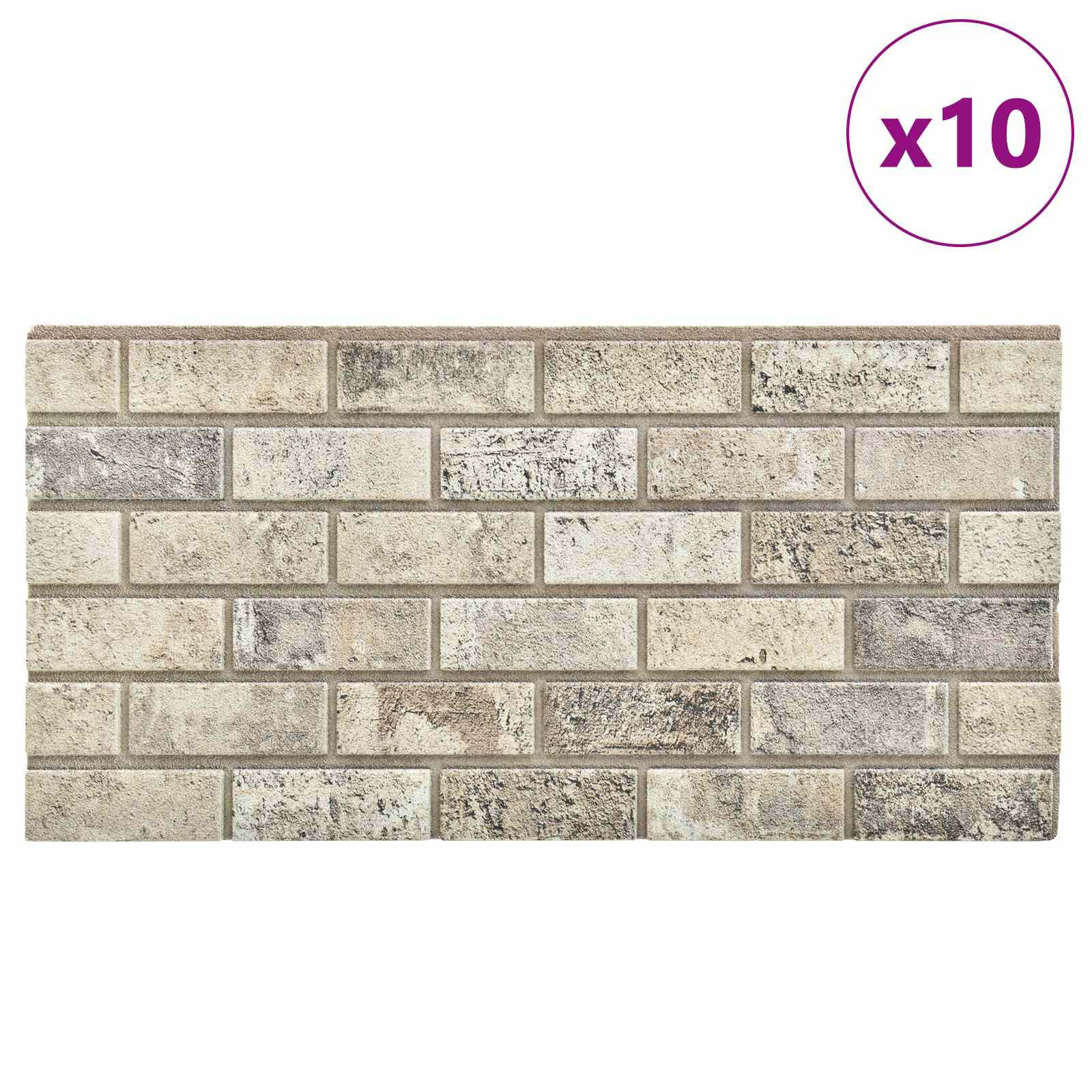 Seinäpaneelit 10 Pcs 100 X 50 Cm Eps Vaahtomuovi