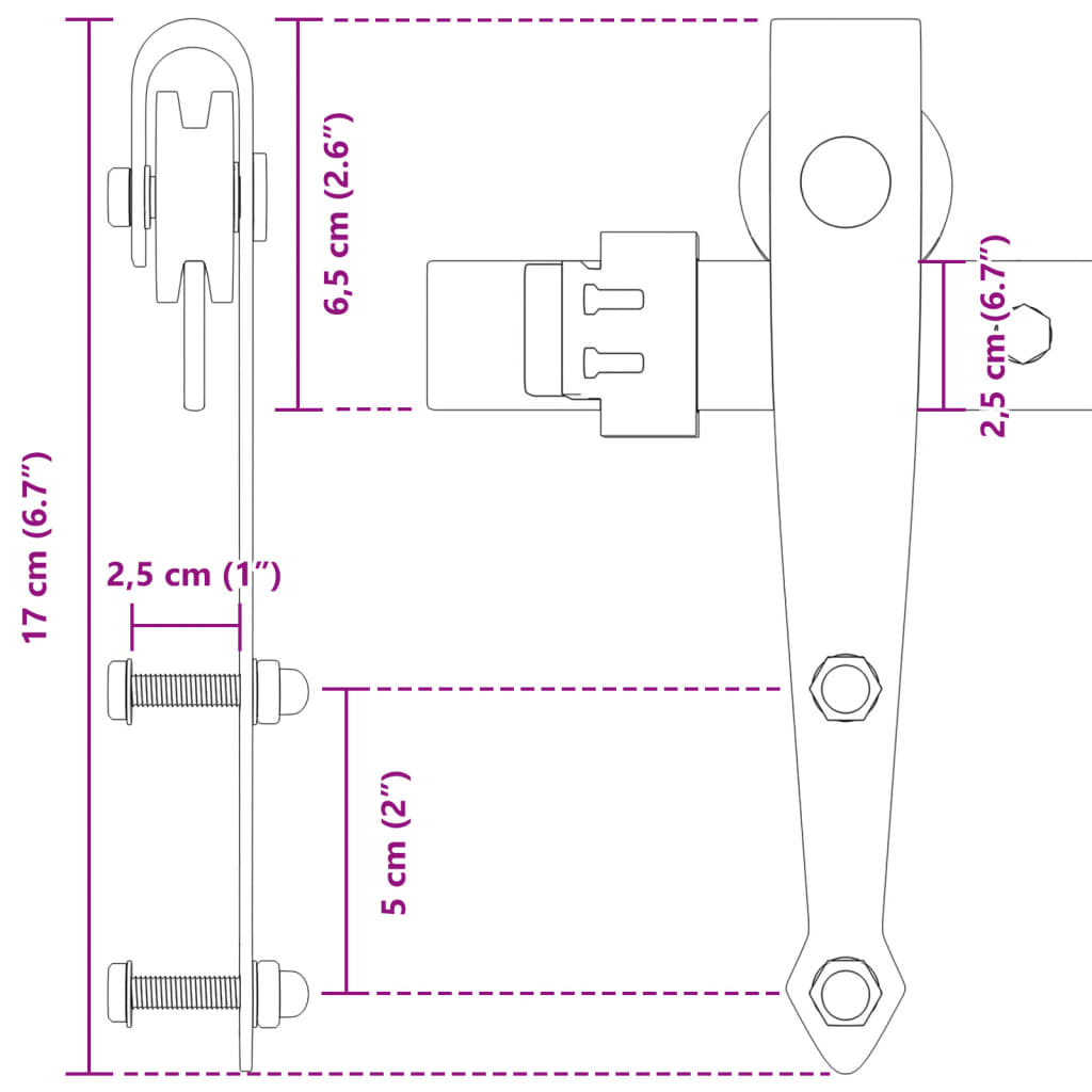 Mini Liukuovisarja Kaappiin Musta 122 Cm Hiiliteräs