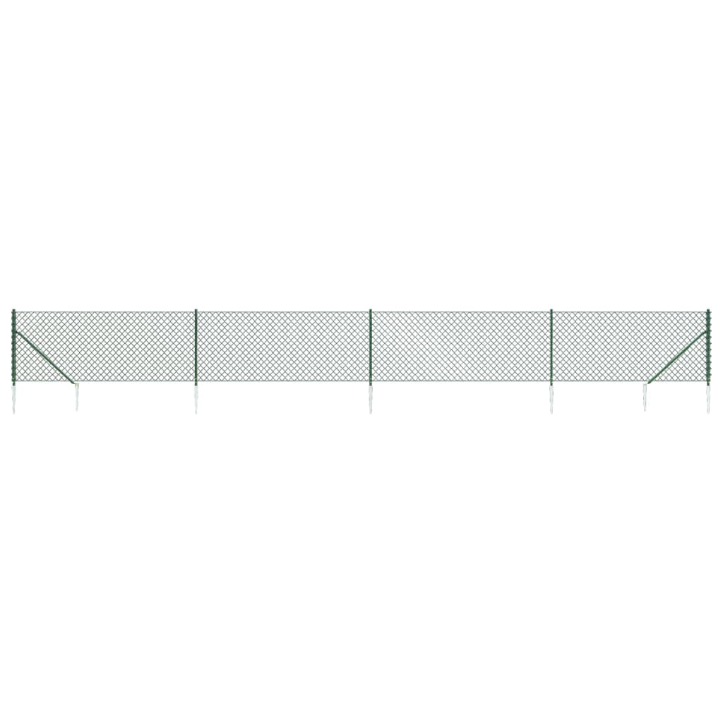 Verkkoaita Maapiikeillä Vihreä 0,8X10 M