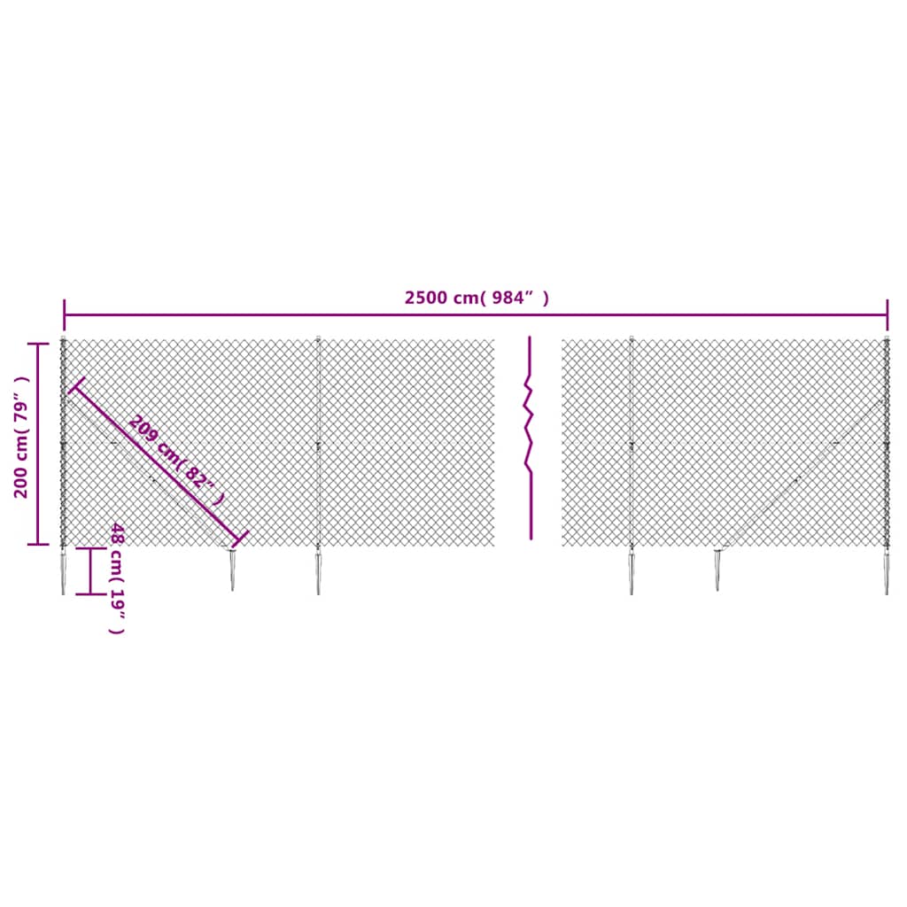 Verkkoaita Maapiikeillä Vihreä 2X25 M