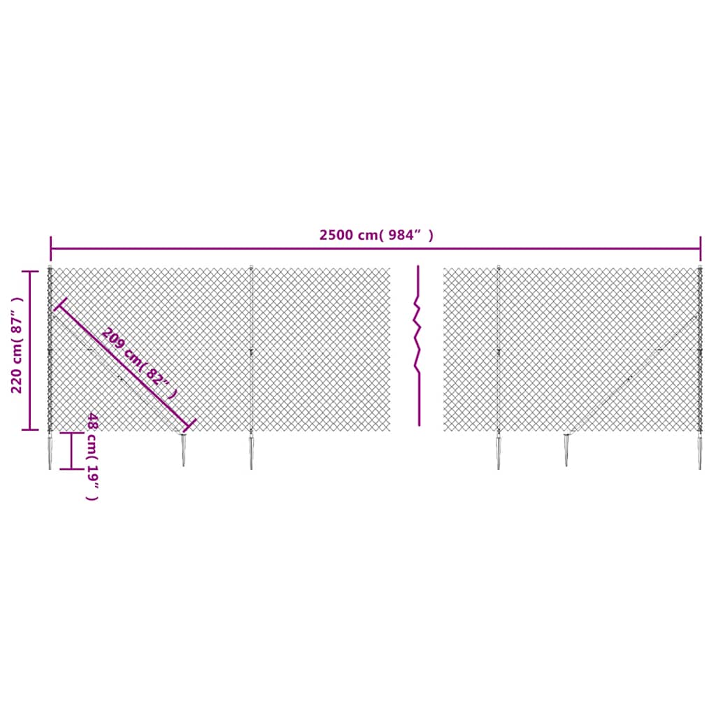Verkkoaita Maapiikeillä Vihreä 2,2X25 M