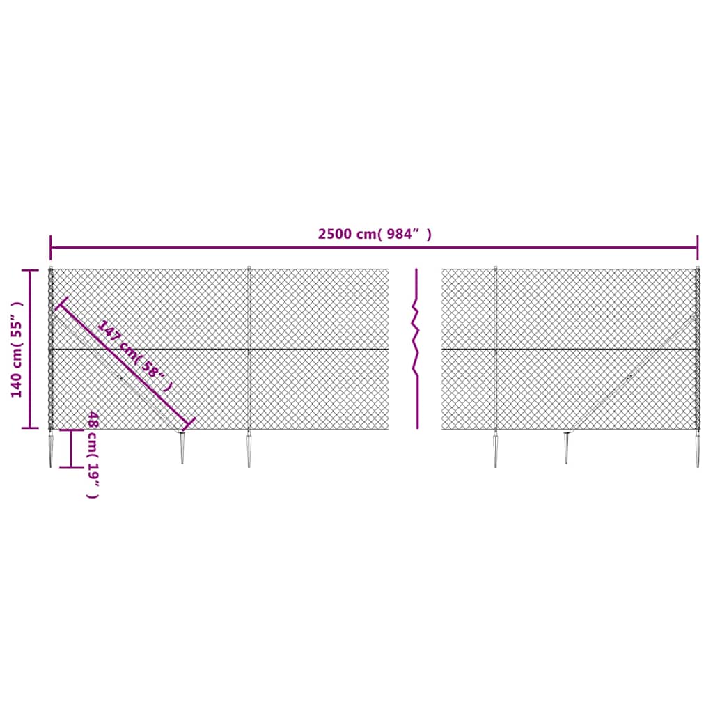 Verkkoaita Maapiikeillä Antrasiitti 1,4X25 M