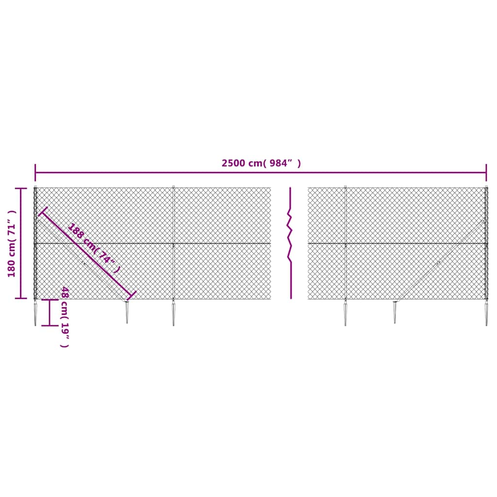 Verkkoaita Maapiikeillä Antrasiitti 1,8X25 M