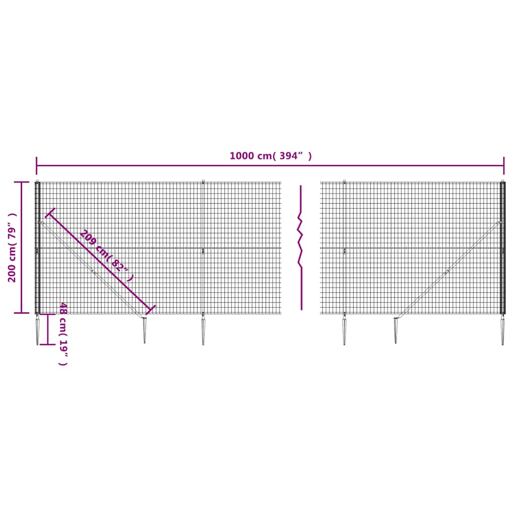 Verkkoaita Maapiikeillä Vihreä 2X10 M