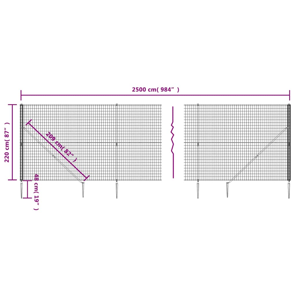 Verkkoaita Maapiikeillä Vihreä 2,2X25 M