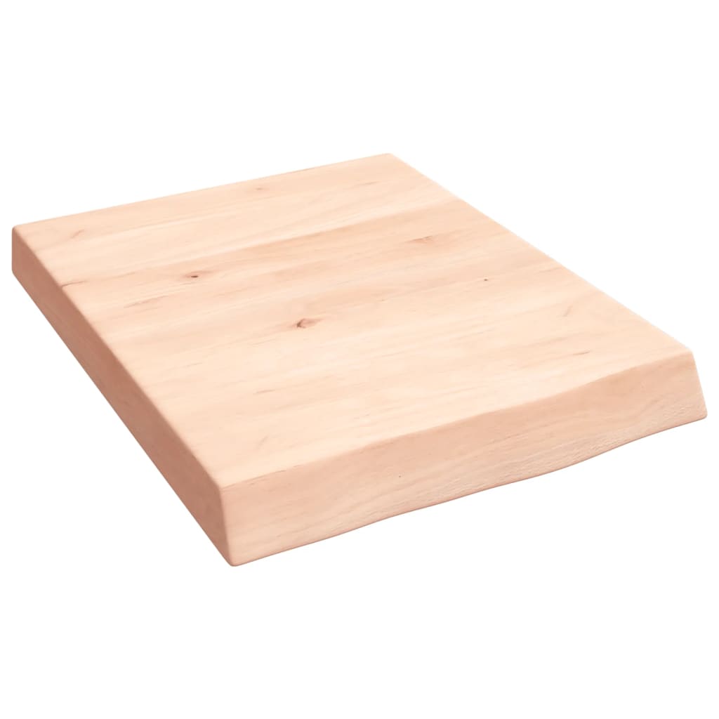 Kylpyhuoneen Työtaso 40X50X(2-6) Cm Käsittelemätön Täysi Puu
