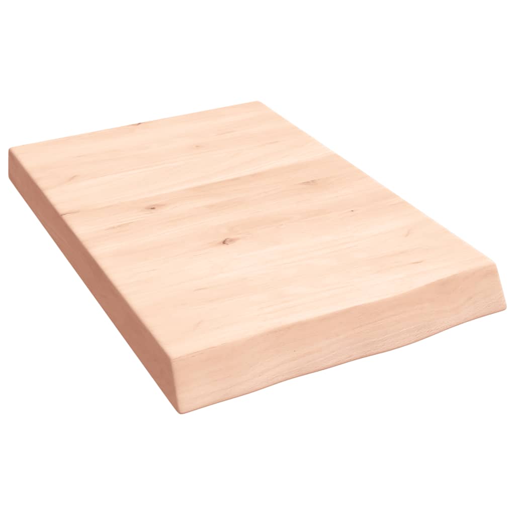 Kylpyhuoneen Työtaso 40X60X(2-6) Cm Käsittelemätön Täysi Puu