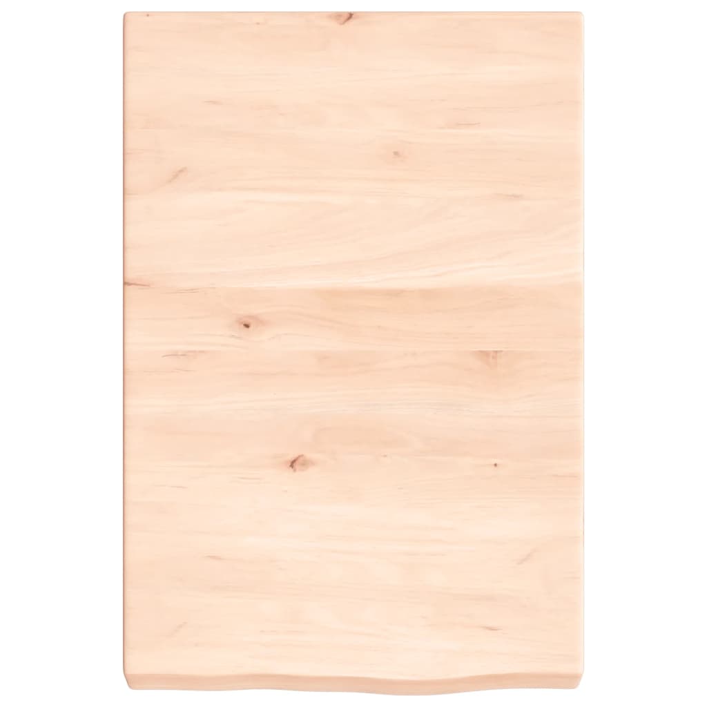 Kylpyhuoneen Työtaso 40X60X(2-6) Cm Käsittelemätön Täysi Puu