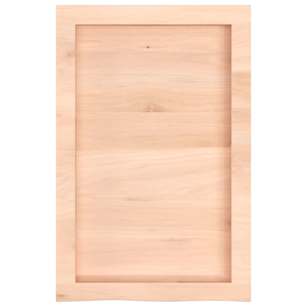 Kylpyhuoneen Työtaso 40X60X(2-6) Cm Käsittelemätön Täysi Puu