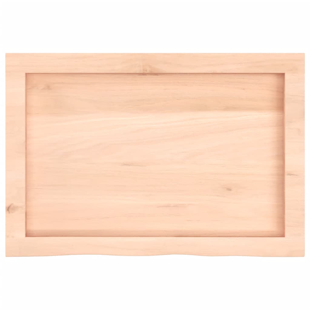 Kylpyhuoneen Työtaso 60X40X(2-4) Cm Käsittelemätön Täysi Puu