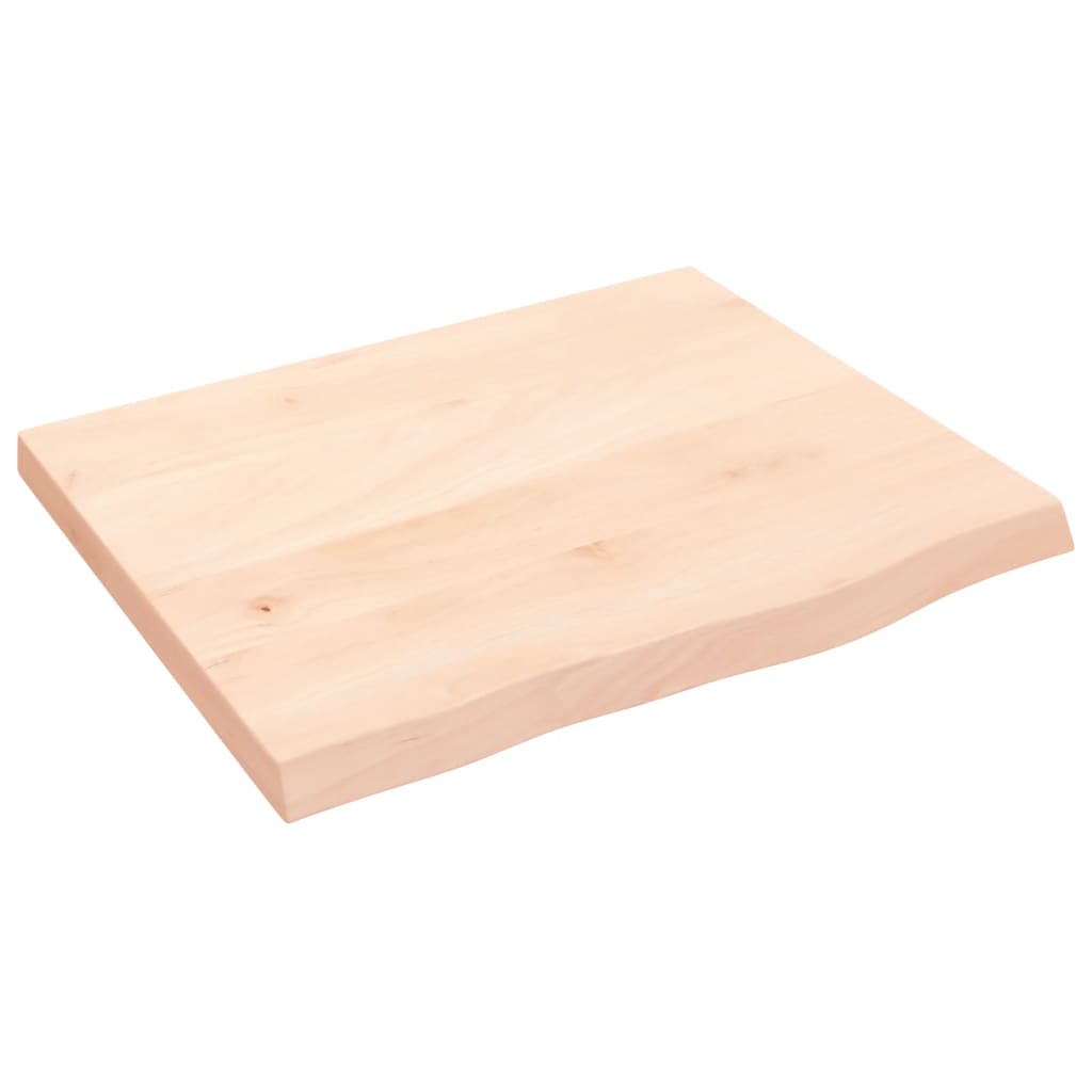 Kylpyhuoneen Työtaso 60X50X(2-4) Cm Käsittelemätön Täysi Puu