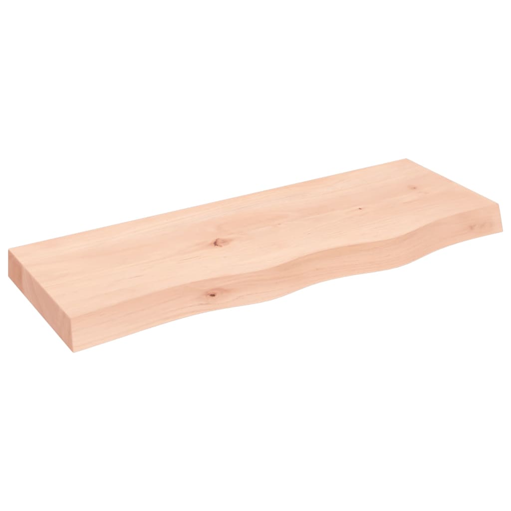 Kylpyhuoneen Työtaso 80X30X(2-6) Cm Käsittelemätön Täysi Puu