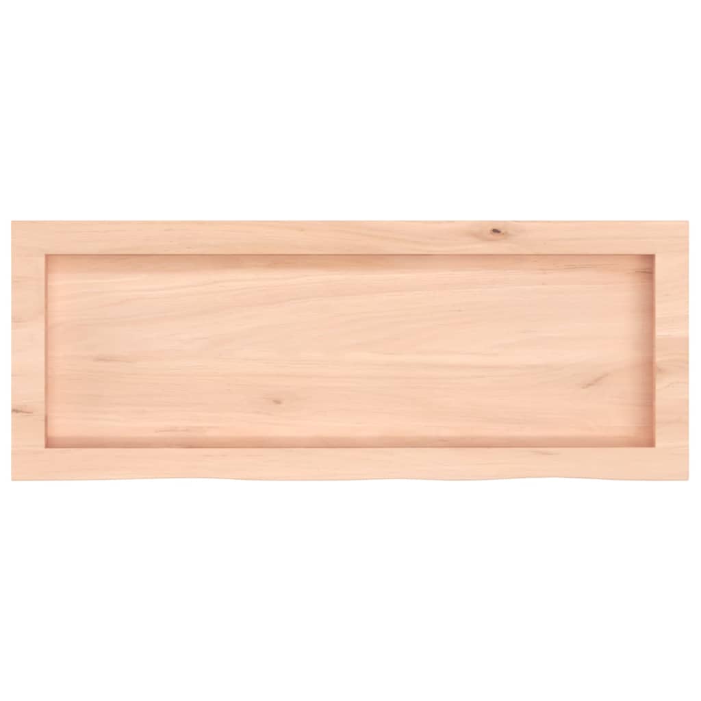 Kylpyhuoneen Työtaso 80X30X(2-6) Cm Käsittelemätön Täysi Puu