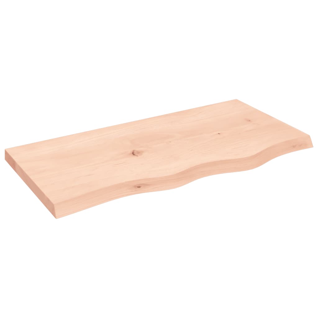 Kylpyhuoneen Työtaso 80X40X(2-4) Cm Käsittelemätön Täysi Puu