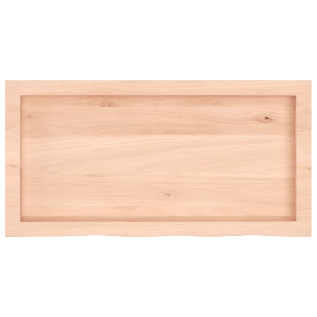Kylpyhuoneen Työtaso 80X40X(2-4) Cm Käsittelemätön Täysi Puu