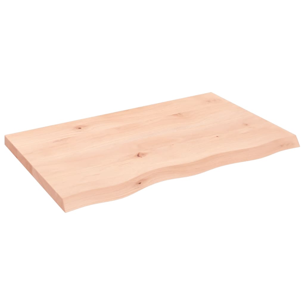 Kylpyhuoneen Työtaso 80X50X(2-4) Cm Käsittelemätön Täysi Puu