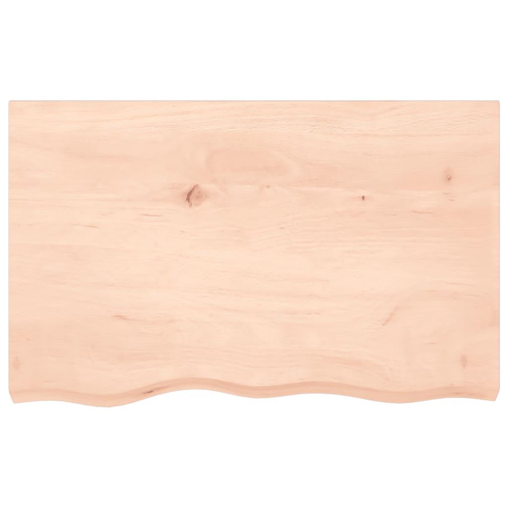 Kylpyhuoneen Työtaso 80X50X(2-4) Cm Käsittelemätön Täysi Puu