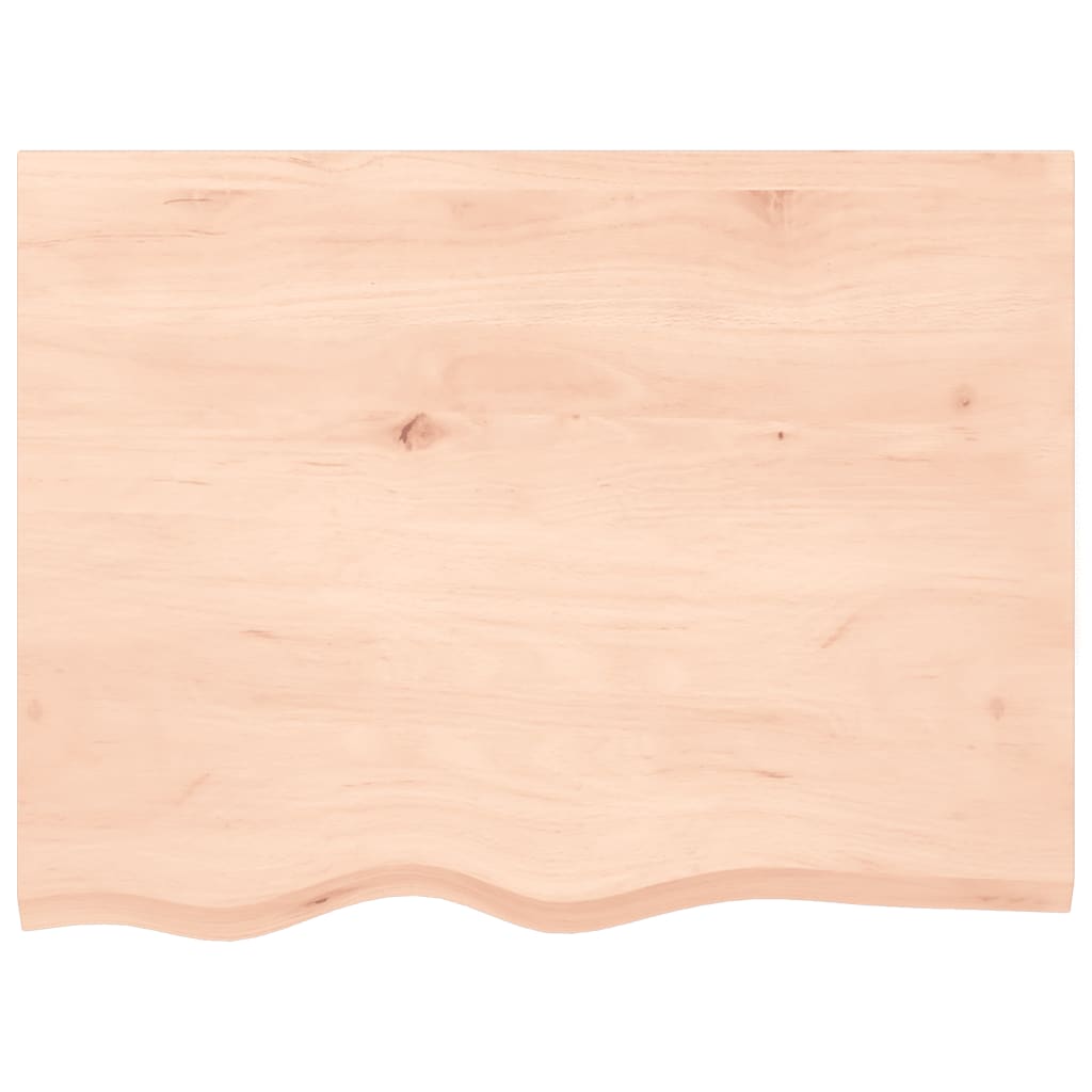 Kylpyhuoneen Työtaso 80X60X(2-4) Cm Käsittelemätön Täysi Puu