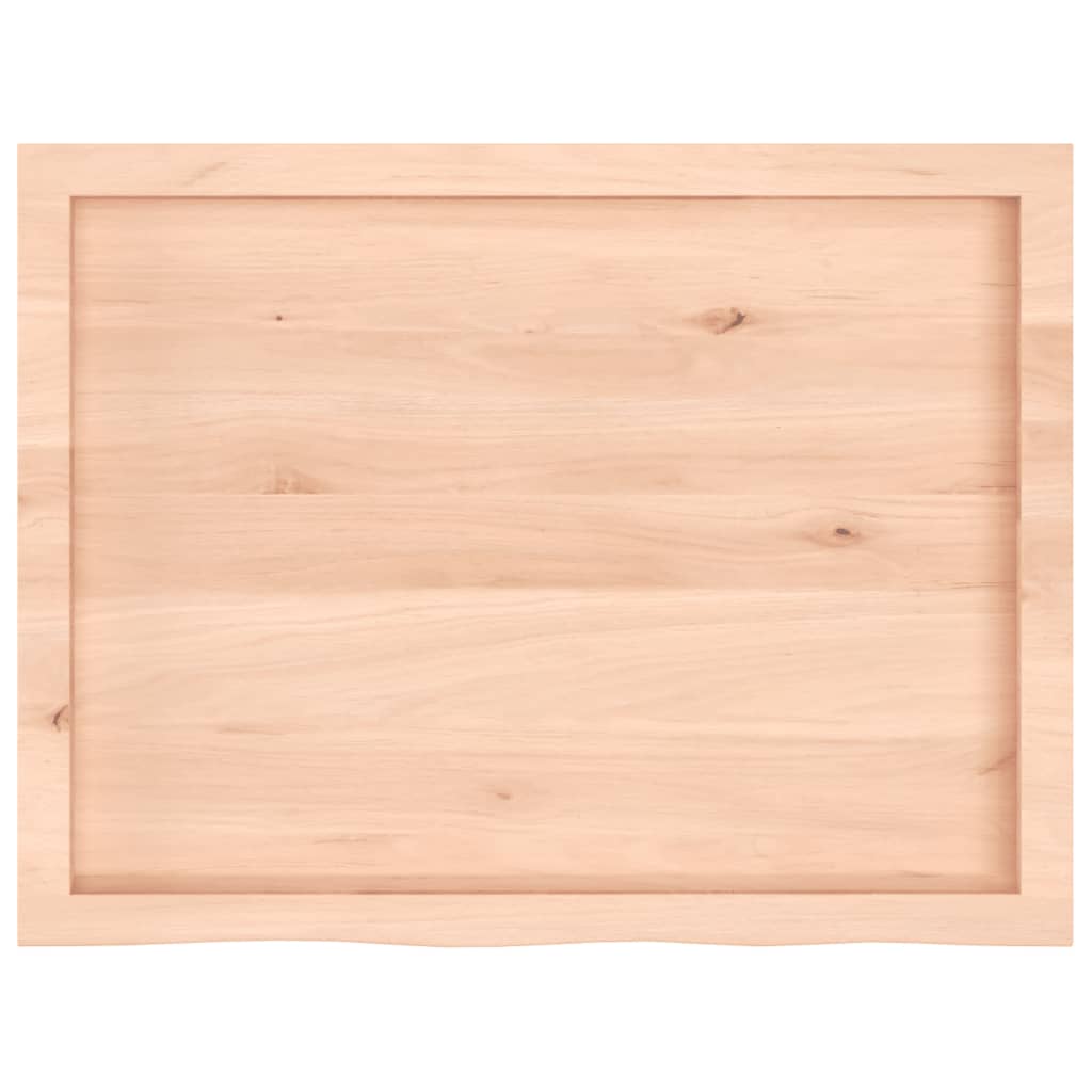 Kylpyhuoneen Työtaso 80X60X(2-4) Cm Käsittelemätön Täysi Puu