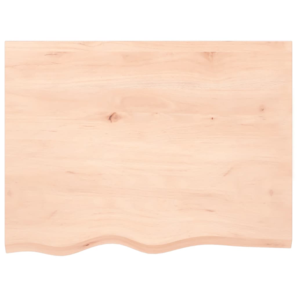 Kylpyhuoneen Työtaso 80X60X(2-6) Cm Käsittelemätön Täysi Puu