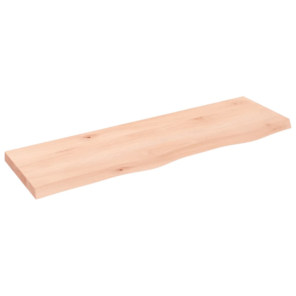 Kylpyhuoneen Työtaso 100X30X(2-4) Cm Käsittelemätön Täysi Puu