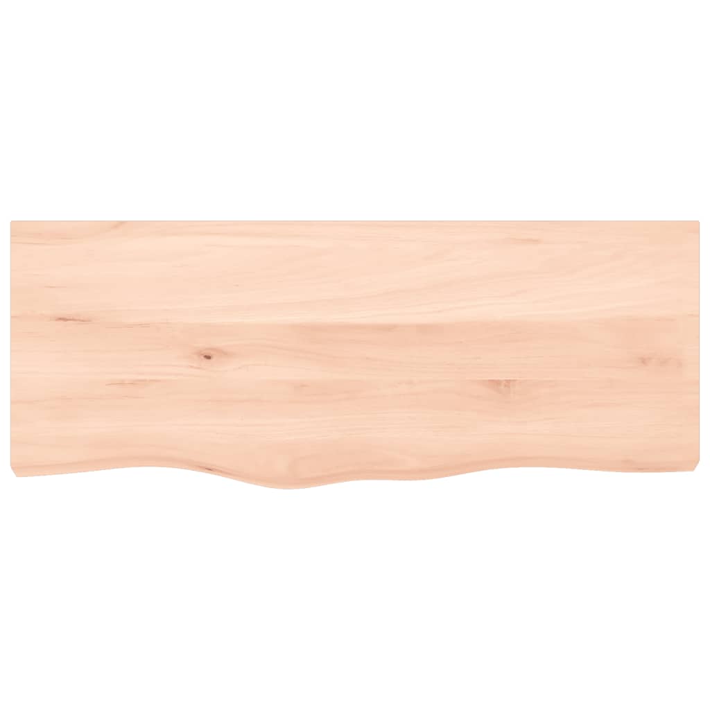 Kylpyhuoneen Työtaso 100X40X(2-4) Cm Käsittelemätön Täysi Puu