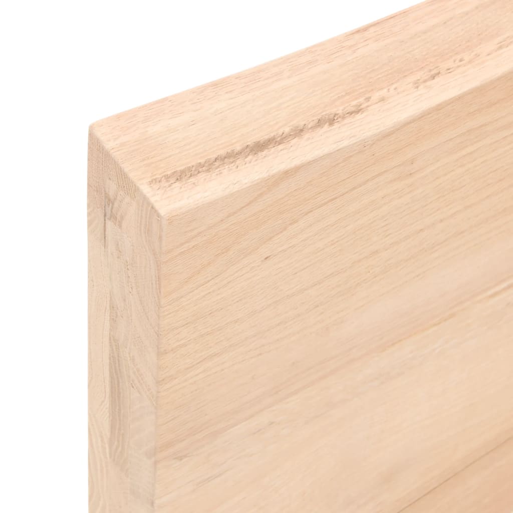 Kylpyhuoneen Työtaso 100X50X(2-6) Cm Käsittelemätön Täysi Puu