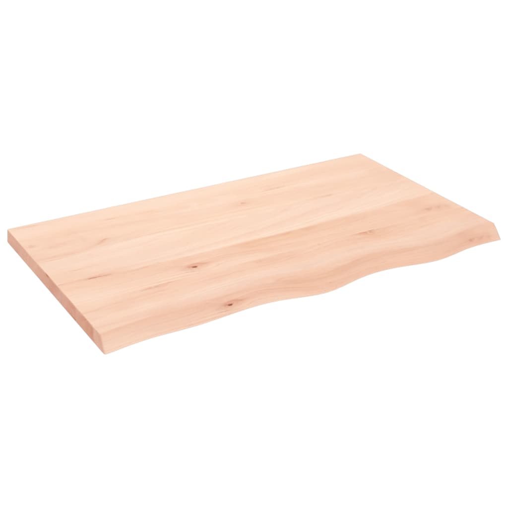 Kylpyhuoneen Työtaso 100X60X(2-4) Cm Käsittelemätön Täysi Puu